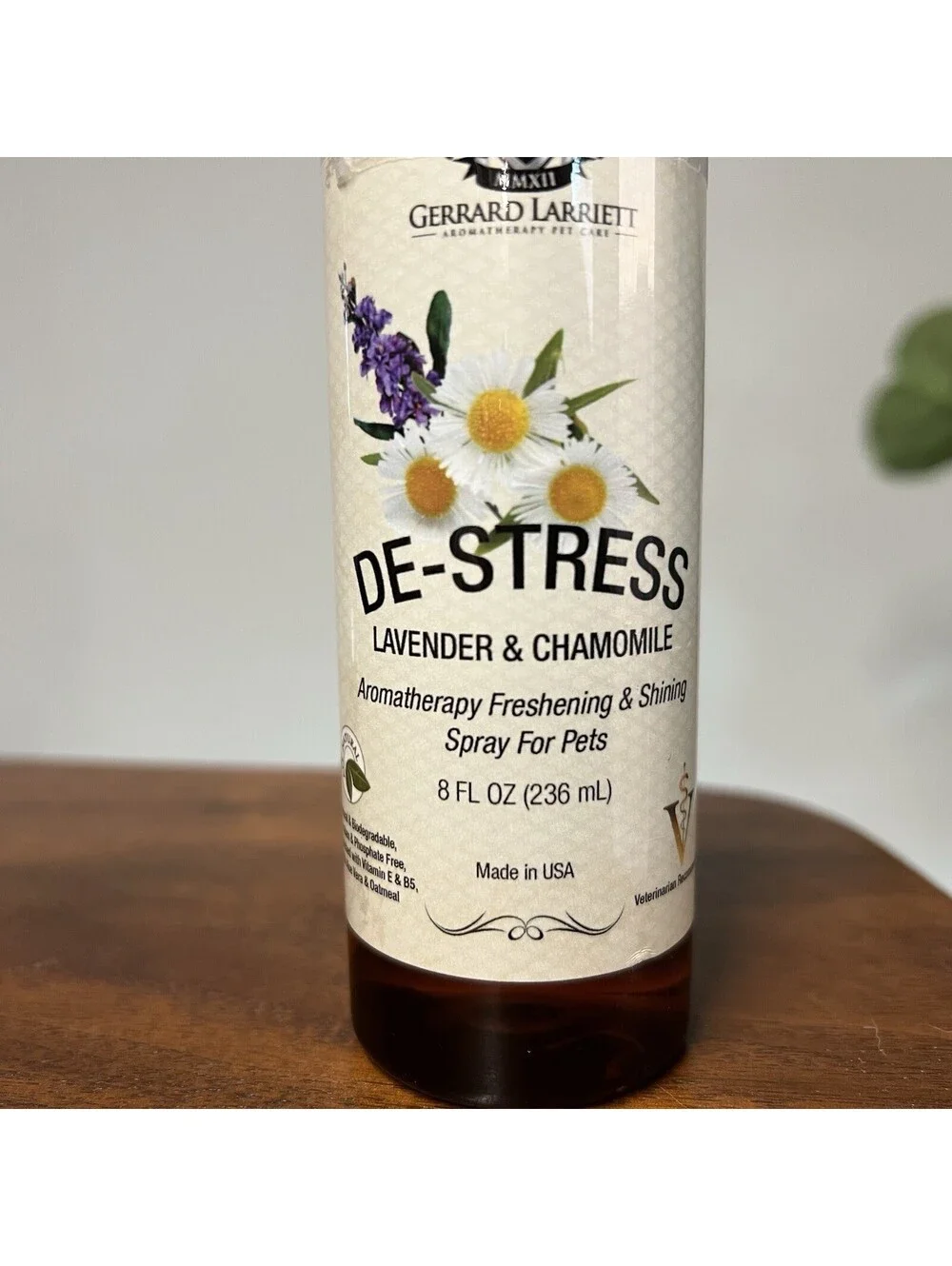 Gerrard Larriett Dog Aromatherapy Spray Chamomile Lavender Anxiety Stress Odor
